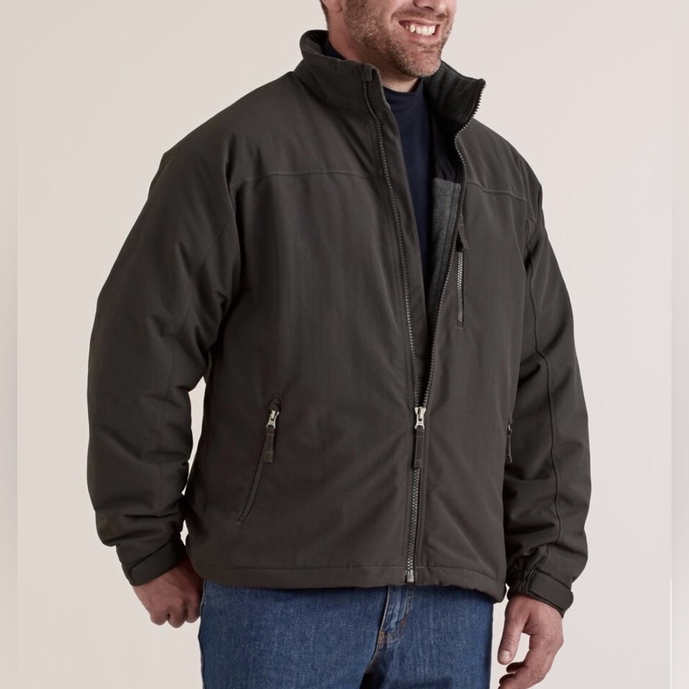 Duluth Trading Co Men’s Grab Fleece-Lined Jacket Black Size 3XL EUC Style 26711